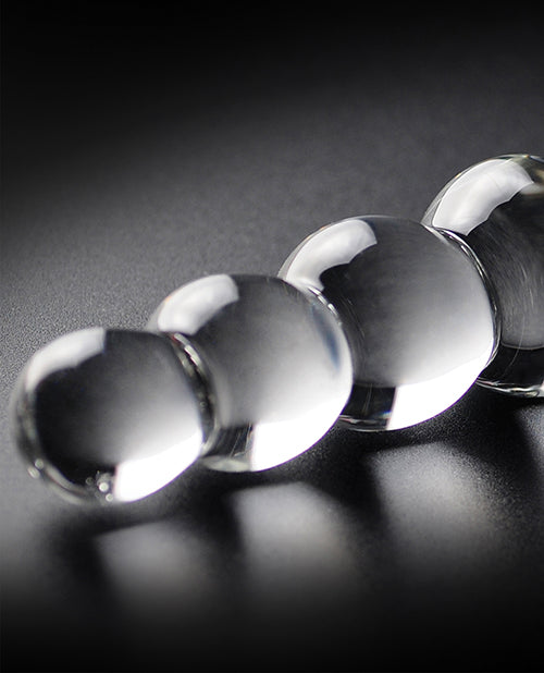 Icicles No. 2 Hand Blown Glass Massager - Clear Rippled by Pipedream Products