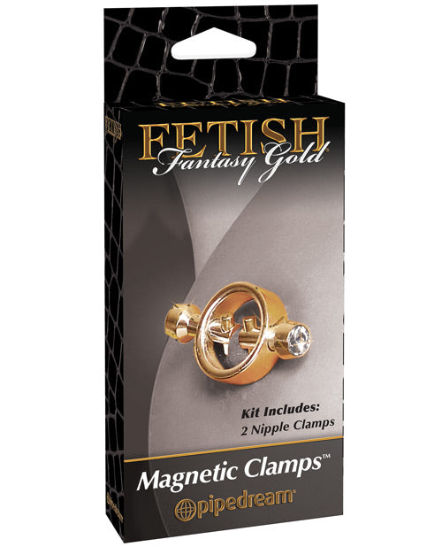 Fetish Fantasy Gold Magnetic Nipple Clamps - Gold by Pipedream Products