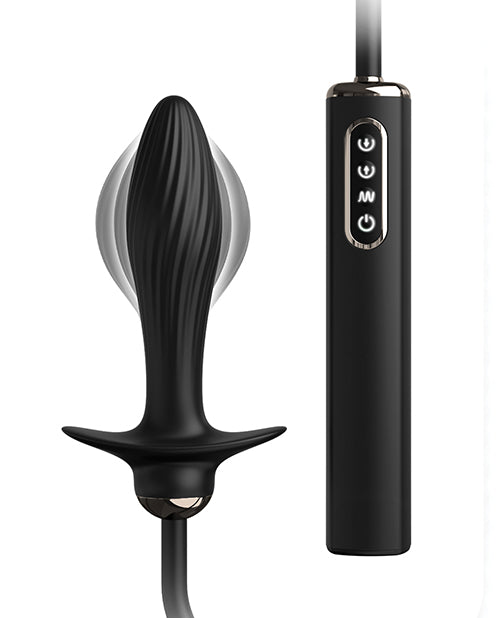 Anal Fantasy Elite Collection Auto Throb Inflatable Vibrating Plug - Black by Pipedream Products