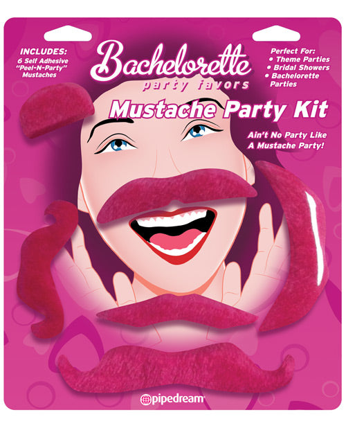 Pipedream Bachelorette Party Favors Mustache Party Kit by Pipedream Products