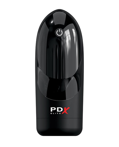 PDX Elite Hydrogasm Vibrating Stroker - Frosted/Black by Pdx Brands