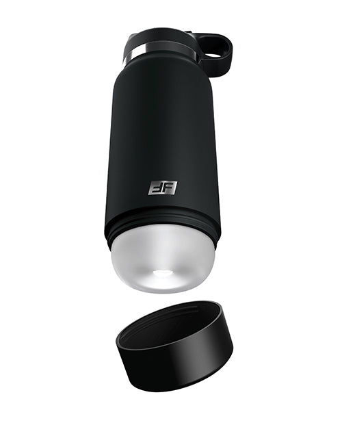 PDX Plus Fap Flask Thrill Seeker Stroker - Frosted/Black by Pdx Brands