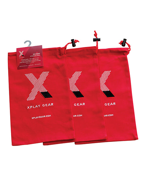 Xplay Gear Ultra Soft Gear Bag 8" x 13" - Cotton Pack of 3 by Perfect Fit Brand
