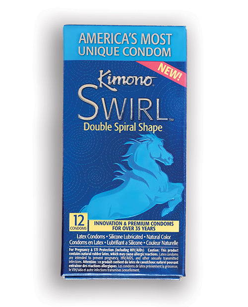 Kimono Swirl Condom - Pack of 12 by Paradise Marketing