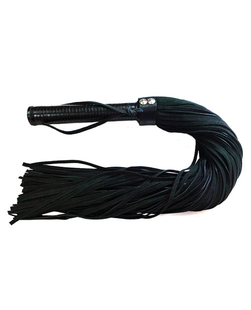 Rouge Suede Flogger w/Leather Handle - Black by Rouge Group Ltd