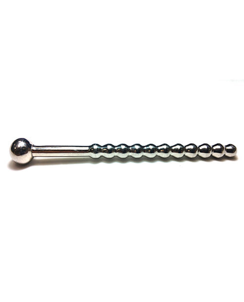 Rouge Stainless Steel Beaded Hollow Urethral Probe - 10 cm Long by Rouge Group Ltd