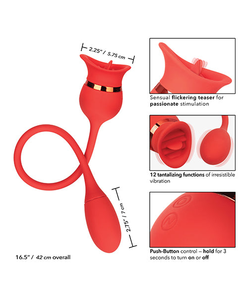 French Kiss Casanova - Red by California Exotic Novelties