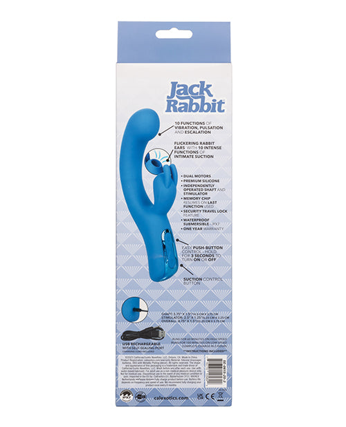 Jack Rabbit Elite Suction Rabbit - Blue by California Exotic Novelties