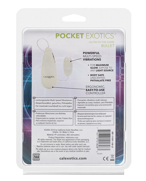 Pocket Exotics Glow In The Dark Bullet by California Exotic Novelties