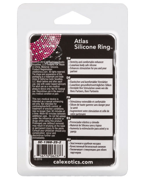 Adonis Atlas Silicone Ring - Black by California Exotic Novelties