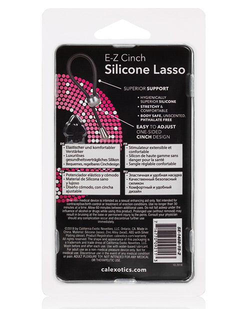 E-Z Cinch Silicone Lasso - Black by California Exotic Novelties