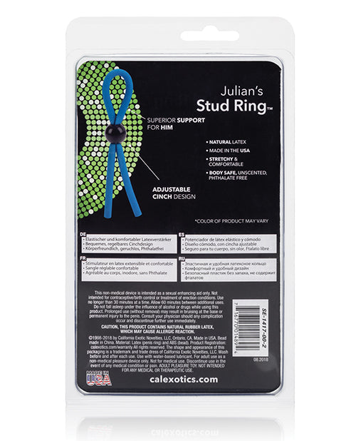 Julian's Silicone Stud Ring - Assorted Colors by California Exotic Novelties