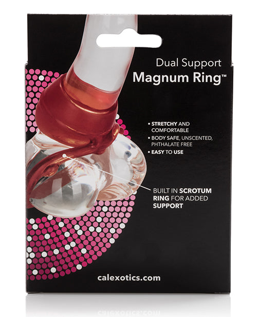 Dual Support Magnum Ring - Red by California Exotic Novelties