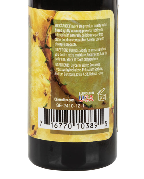 Fuck Sauce Water Based Personal Lubricant - 2 oz Pineapple by California Exotic Novelties