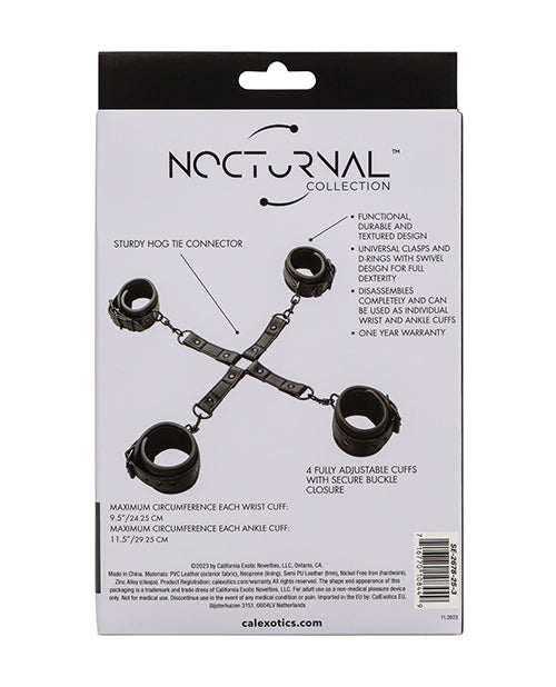 Nocturnal Collection Adjustable Hog Tie - Black by California Exotic Novelties