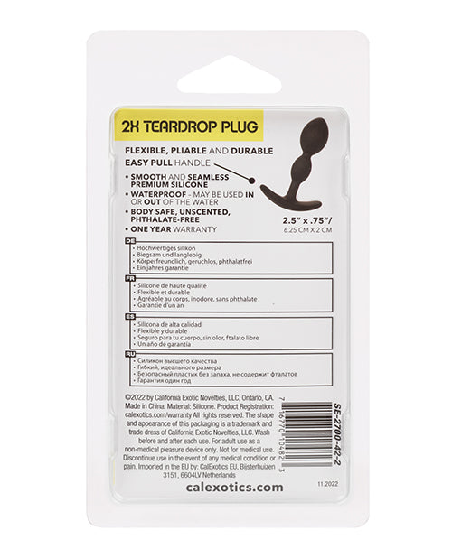 Boundless 2X Teardrop Plug by California Exotic Novelties