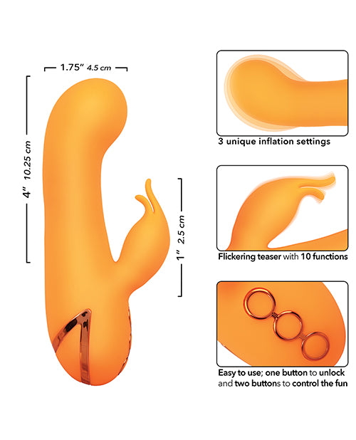 California Dreaming Montecito Muse Dual Stimulation Vibe - Orange by California Exotic Novelties