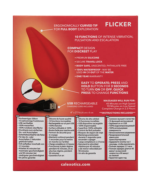 Red Hot Flicker - Red by California Exotic Novelties