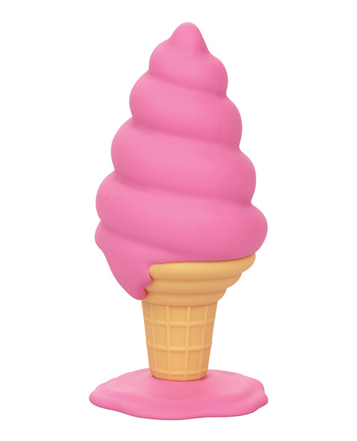 Naughty Bits Yum Bum Ice Cream Cone Butt Plug - Pink by California Exotic Novelties