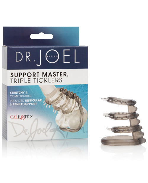 Dr Joel Kaplan Support Master Triple Tickler - Smoke by California Exotic Novelties