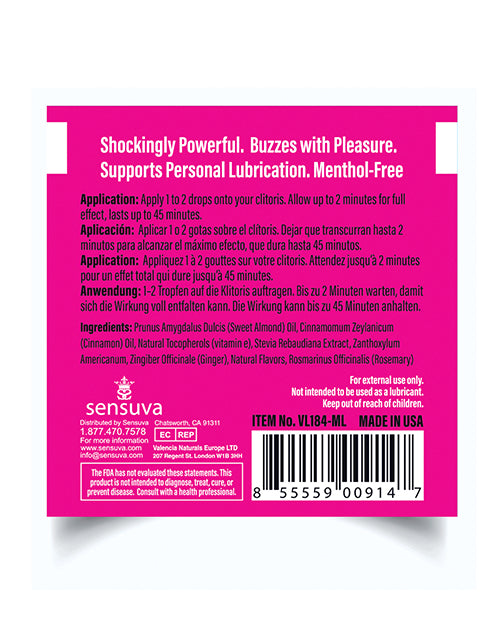 ON Original Arousal Oil Ampoule Packet by Sensuva Valencia Naturals