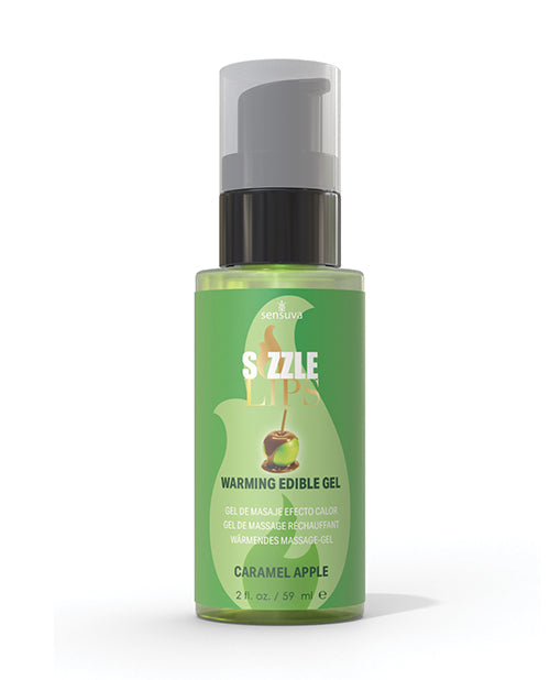 Sizzle Lips Warming Gel - 2 oz Caramel Apple by Sensuva Valencia Naturals