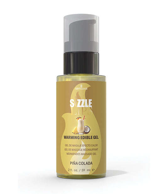 Sizzle Lips Warming Gel - 2 oz Pina Colada by Sensuva Valencia Naturals