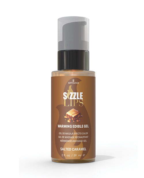 Sizzle Lips Warming Gel - 2 oz Salted Caramel by Sensuva Valencia Naturals