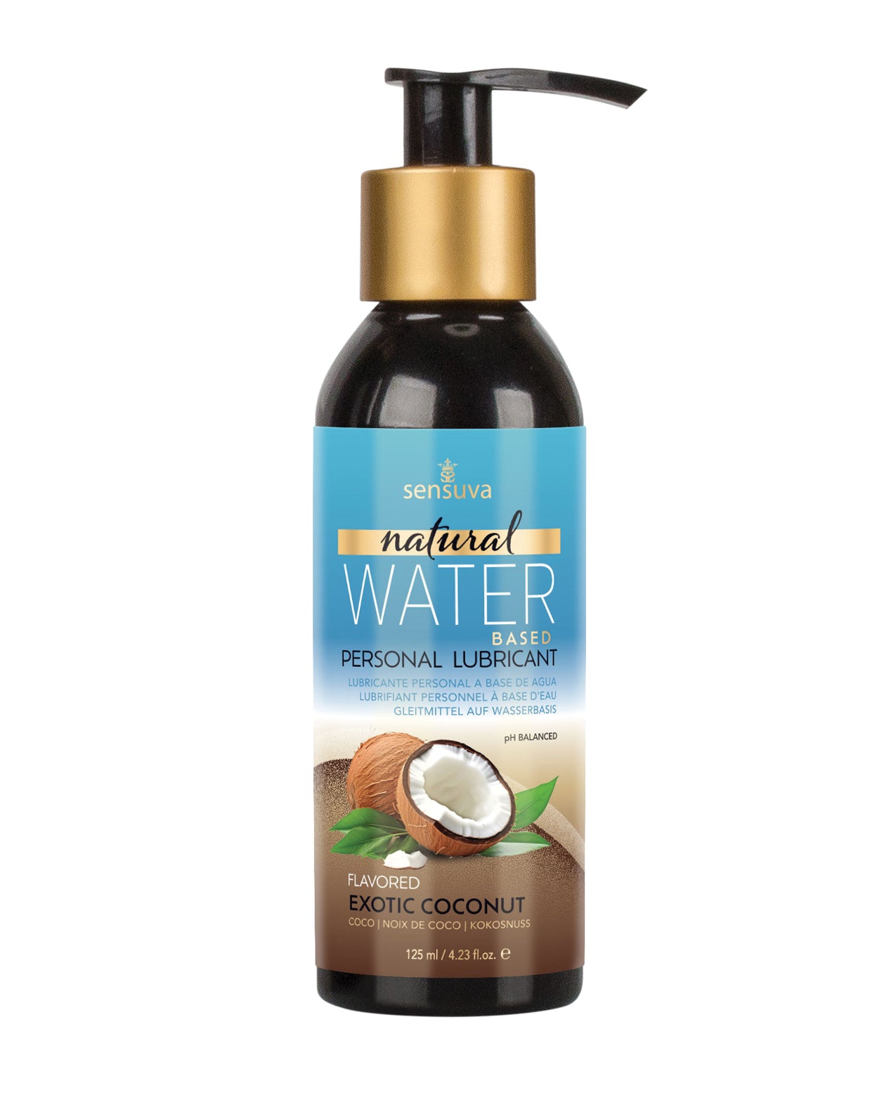 Sensuva Natural Water Based Personal Lubricant - 4 oz Exotic Coconut by Sensuva Valencia Naturals