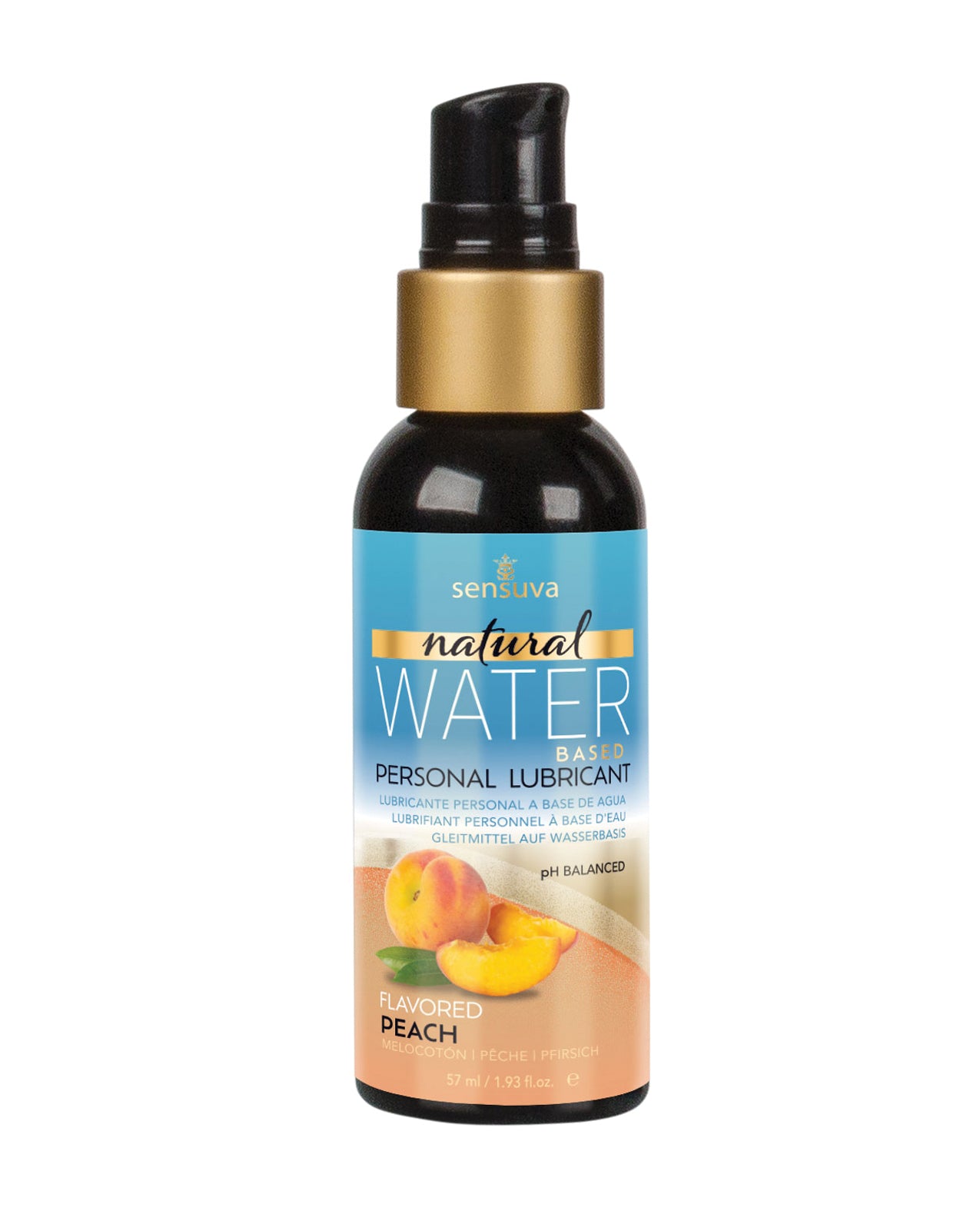 Sensuva Natural Water Based Personal Lubricant - 2 oz Peach by Sensuva Valencia Naturals