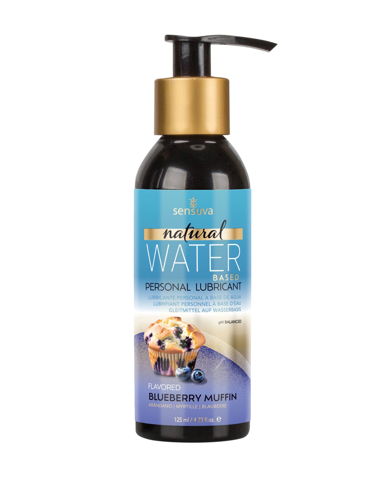 Sensuva Natural Water Based Personal Moisturizer - 4.23 oz Blueberry Muffin by Sensuva Valencia Naturals