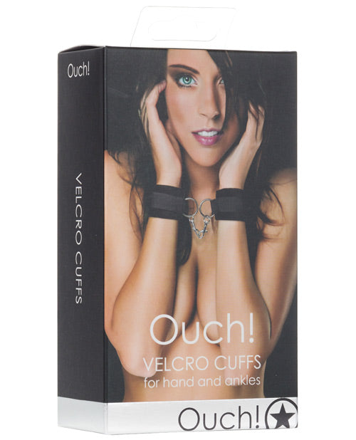 Shots Ouch Velcro Hand/Ankle Cuffs - Black by Shots America LLC