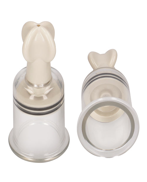 Shots Pumped Nipple Suction Set - Medium Clear by Shots America LLC