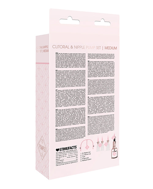Shots Pumped Clitoral & Nipple Pump Set - Medium Rose Gold by Shots America LLC
