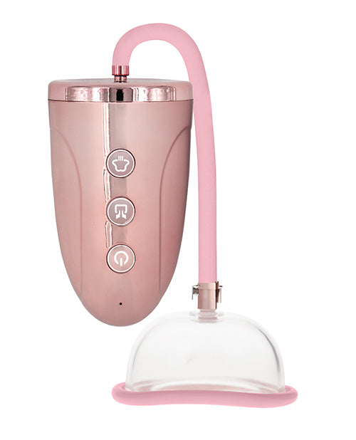 Shots Pumped Automatic Rechargeable Pussy Pump Set - Rose Gold by Shots America LLC