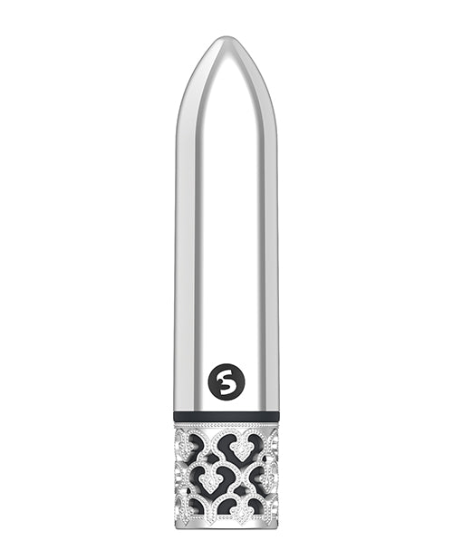 Shots Royal Gem Glamour Rechargeable Bullet - Silver by Shots America LLC