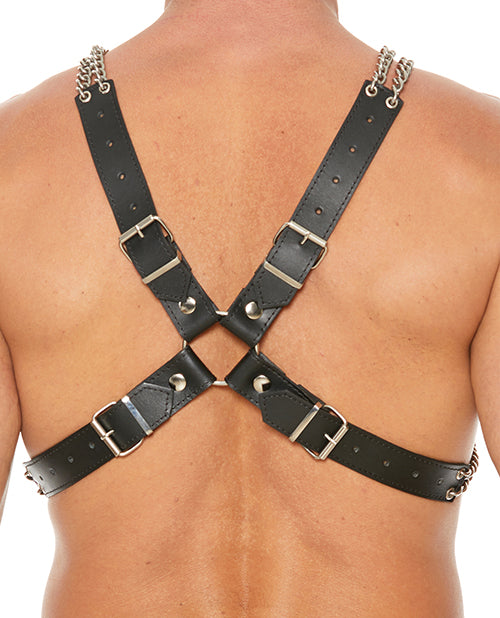 Shots Uomo Chain & Chain Harness - Black by Shots America LLC