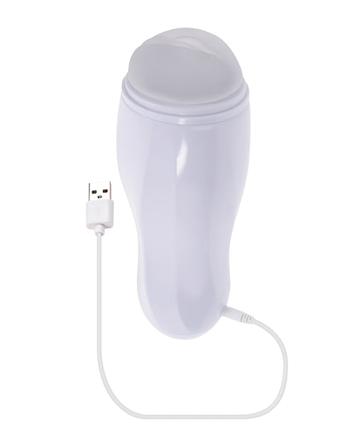 Selopa Pleasure Can Stroker - White by Evolved Novelties INC