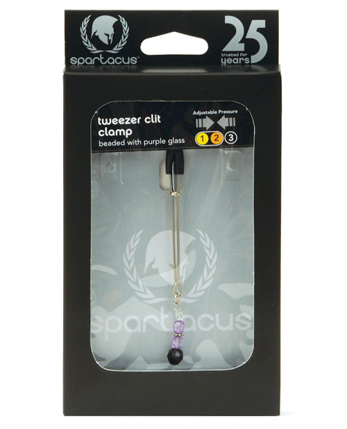 Spartacus Beaded Clit Clamp - Purple by Spartacus