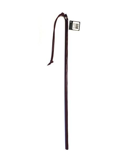 Spartacus 24" Leather Wrapped Cane - Burgundy by Spartacus