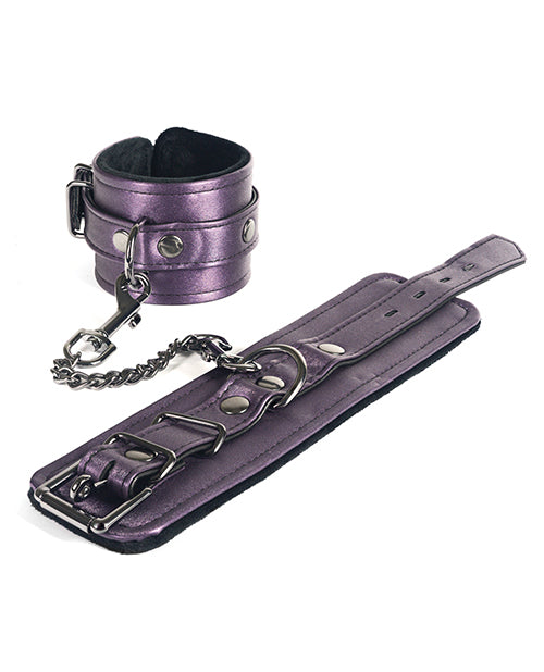 Spartacus Galaxy Legend Faux Leather Ankle Restraints - Purple by Spartacus