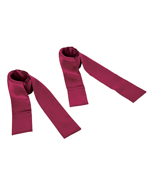 Sex & Mischief Enchanted Sash Restraints - Burgundy by Sportsheets International