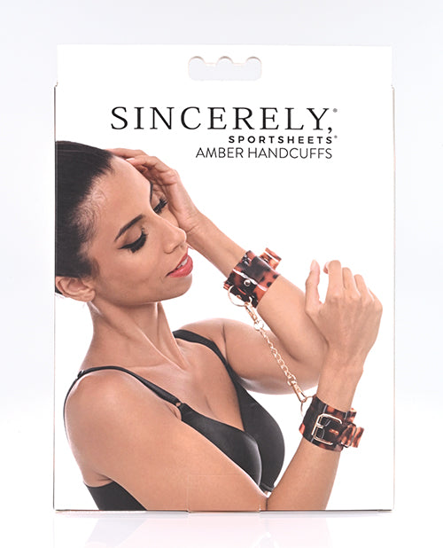 Sincerely Amber Hand Cuffs by Sportsheets International