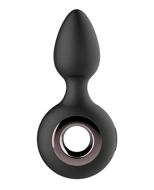 Gender Fluid Tremor Ring Plug Anal Vibe - Black by Thank Me Now INC