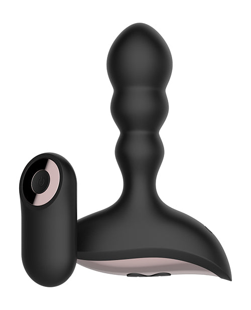 Gender Fluid Shake Anal Vibe w/Remote - Black by Thank Me Now INC