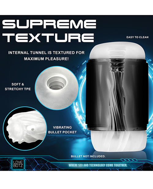 LoveBotz The Milker Mega-Pod Sucking Masturbator - Black/Clear by Xr LLC