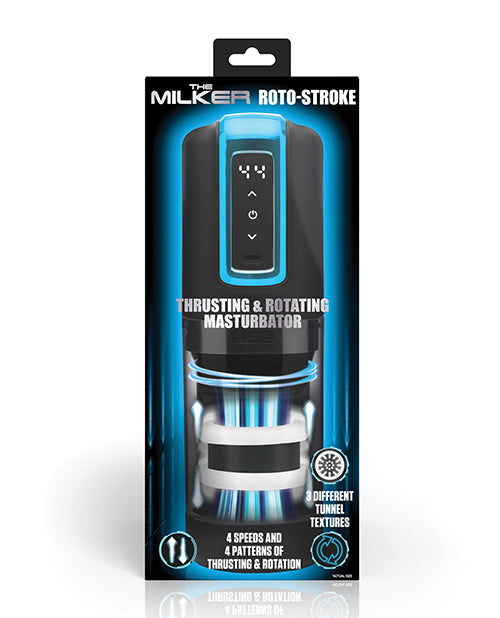 The Milker Roto-Stroke Thrusting & Rotating Masturbator - Black by Xr LLC