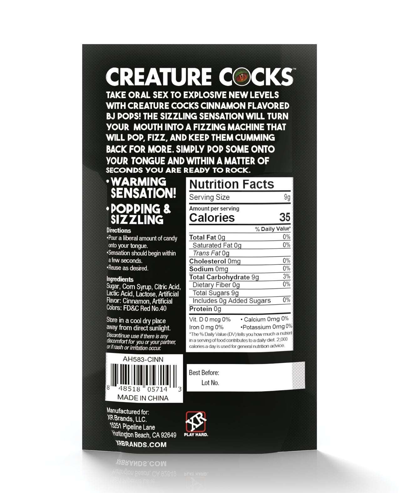 Creature Cocks CC Bj Pops! - Cooling Spearmint by Xr LLC