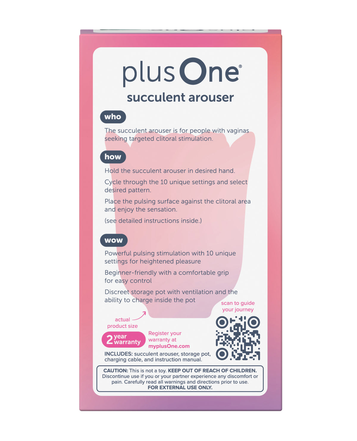plusOne Succulent Arouser by Beacon Wellness Brands