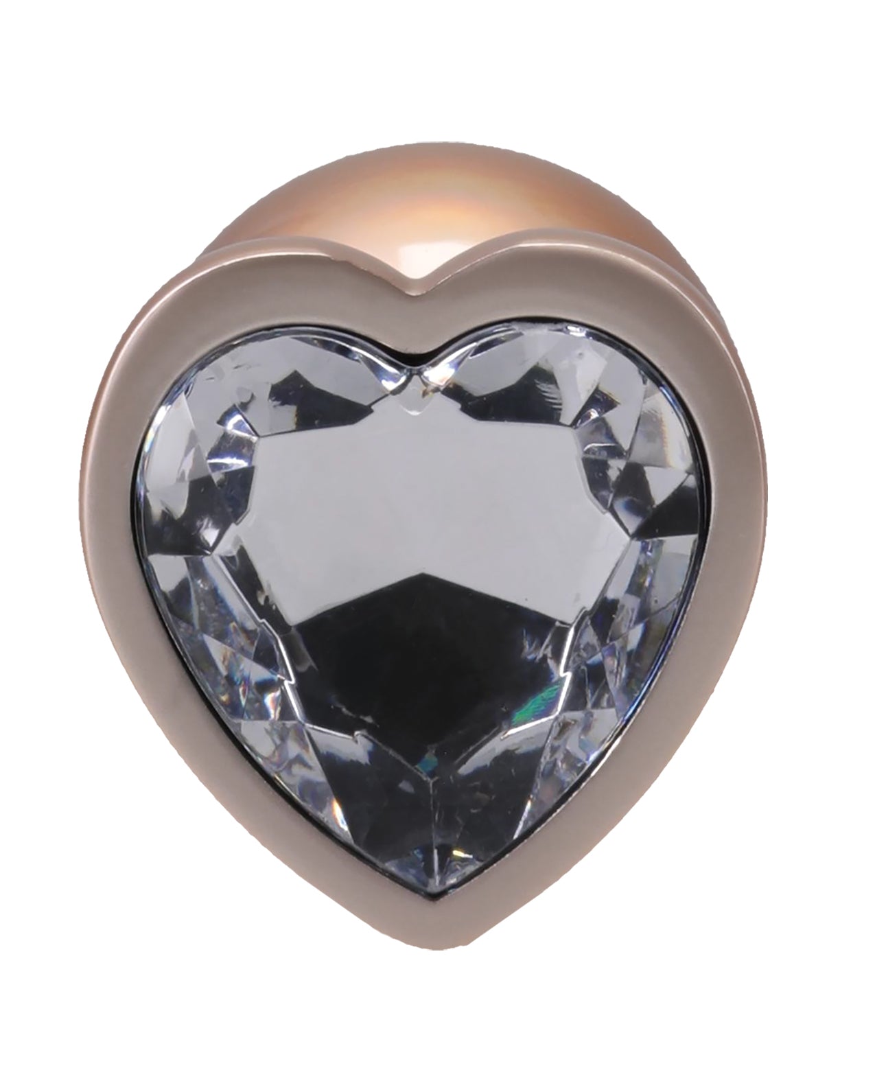 Booty Bling Jeweled Metal Plug - Medium Gold